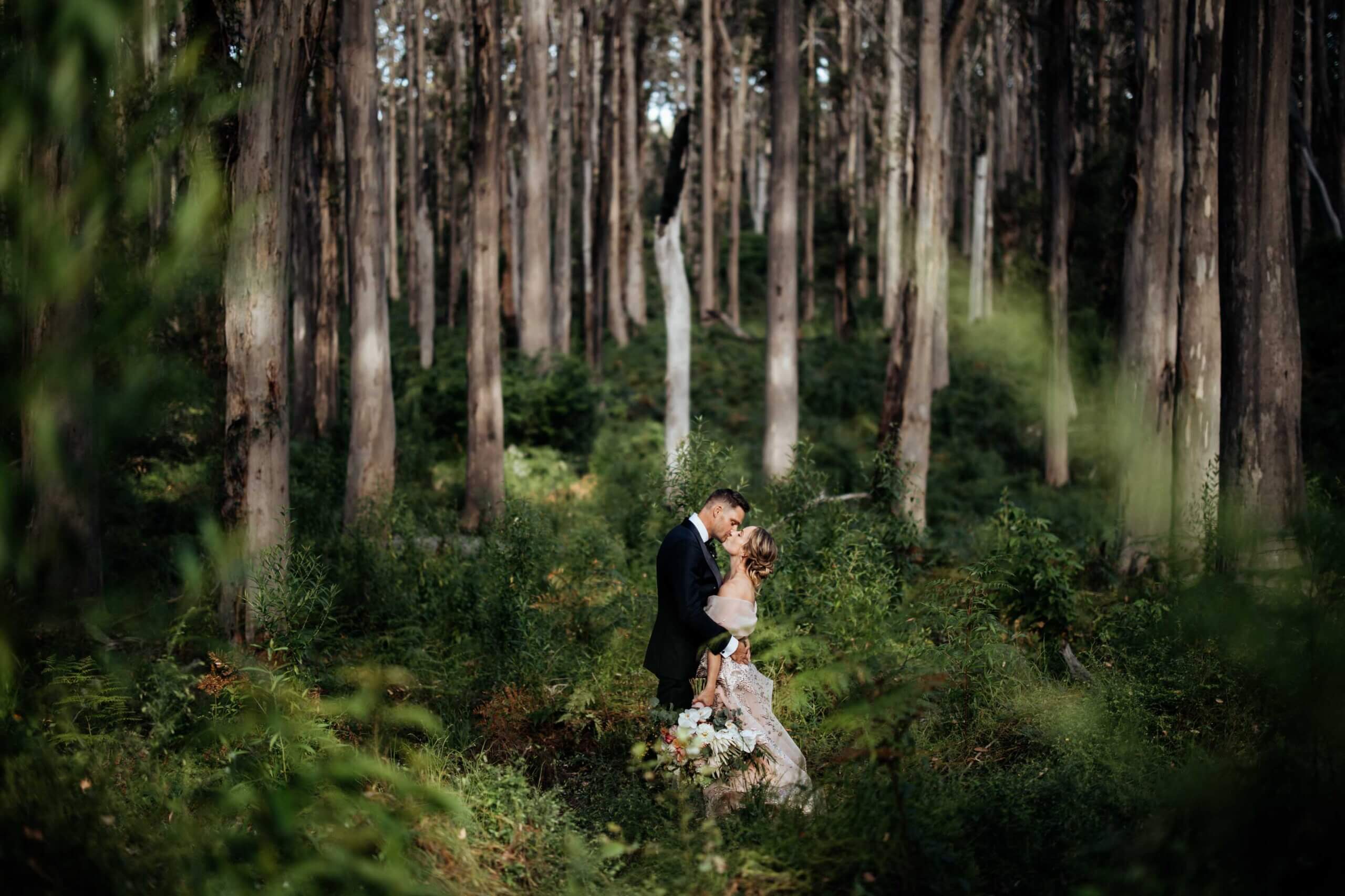 Couple marry in Boranup Forest, Margaret River