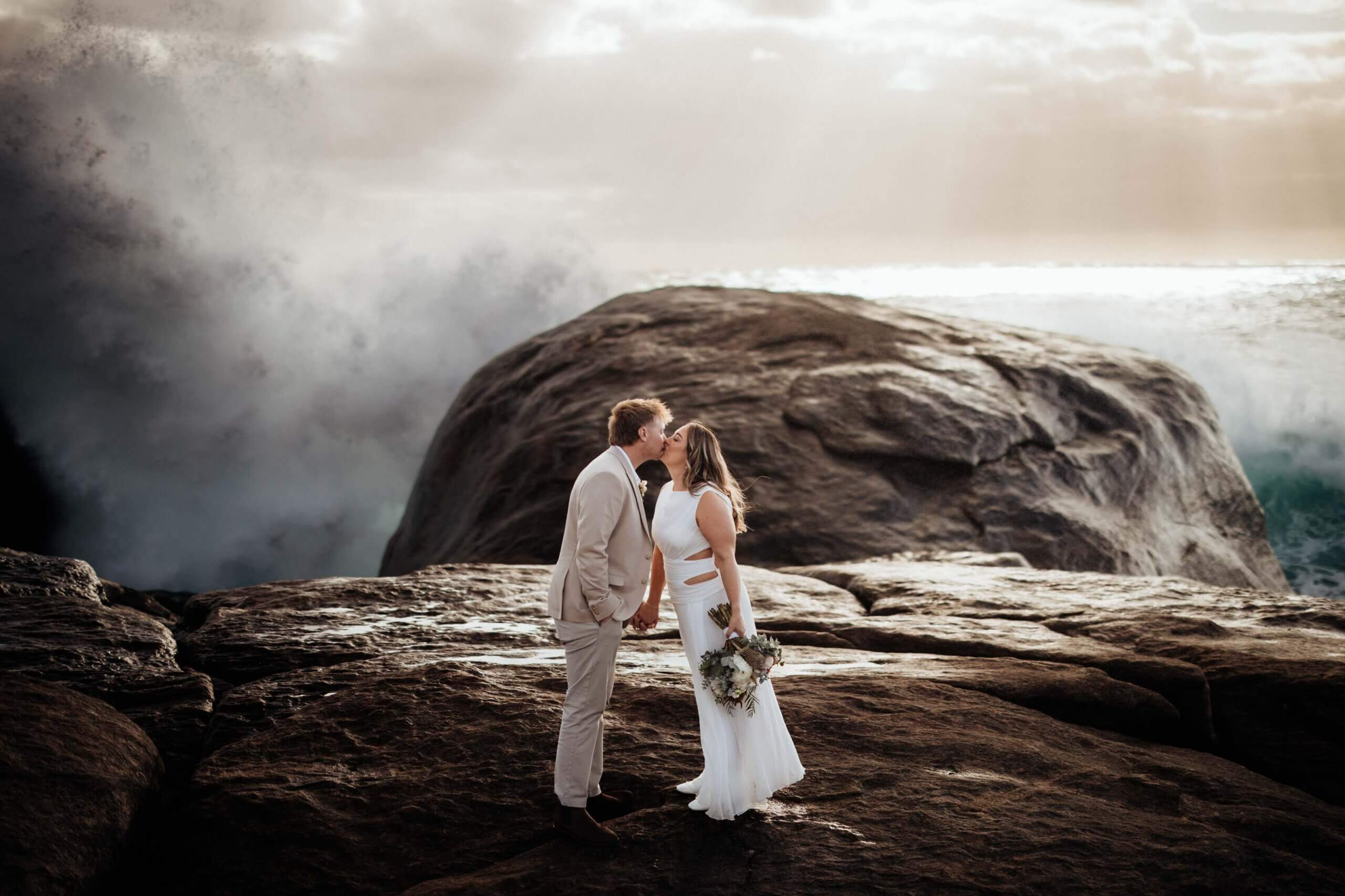 Elopement on Margaret River's rugged coastline